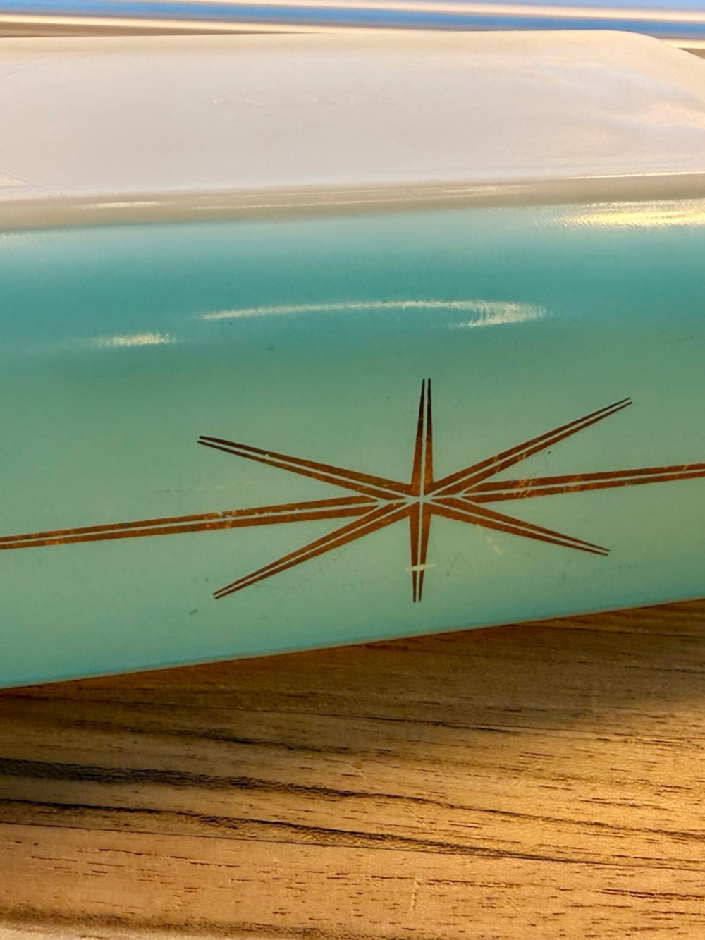 Rare 1960 Pyrex Collectible Atomic Starburst 575-B 2 Qt. Space Saver Holy Grail - Picture 4 of 16